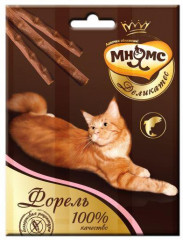 Мнямс Деликатес лакомые палочки 9 см для кошек с форелью 3*4гр