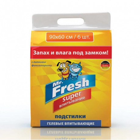 Mr.Fresh Expert Super пеленки гелевые ежедневные 90*60 6шт