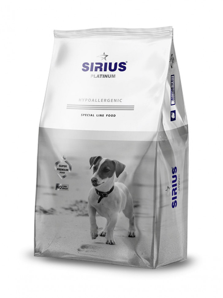 Корм Sirius Super premium для собак мелких пород Индейка с овощами 3кг