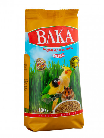 Корм для птиц и грызунов ВАКА "ВК" ОВЕС 400г
