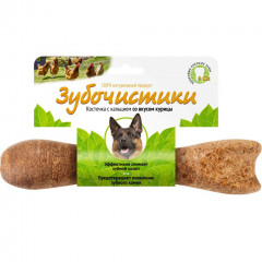 Косточка для собак крупных пород от 25кг с кальцием со вкусом курицы 1шт Зубочистики 265гр