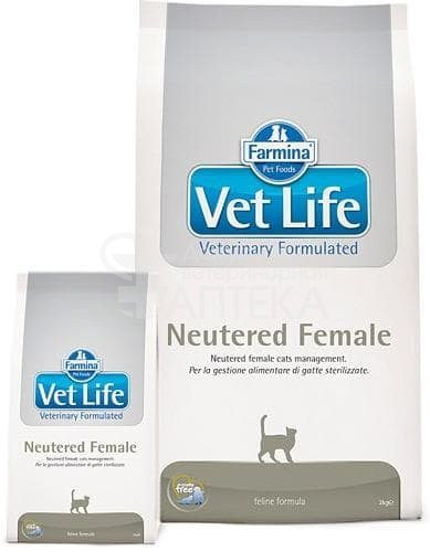 Ветеринарный корм Farmina Vet Life Cat Neutered Female для стерилизованных  кошек 400гр