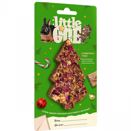 Корм Little One Новогодняя елочка. Новогоднее лакомство-игрушка 65г