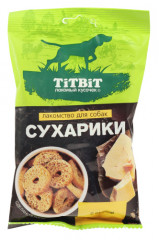 Лакомство ТитБит Сухарики с сыром лакомство для собак 55 г