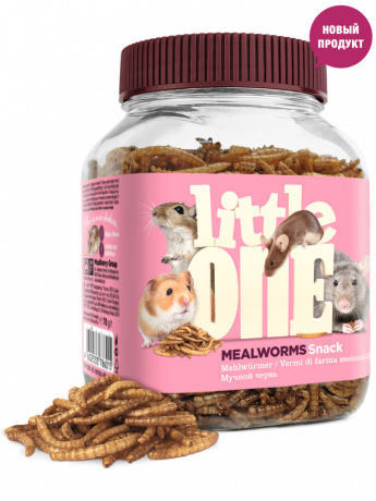 Лакомство Little One мучной червь, для всеядных грызунов 75 г