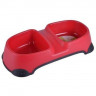 Миска NUNBELL для животных двойная 2х500мл 34х17х7см микс (арт.30919-0135)