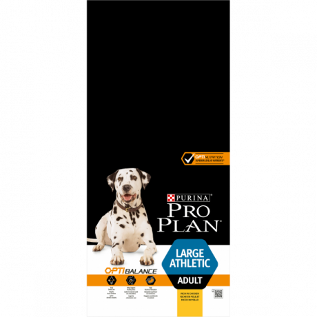 Корм Purina Pro Plan для собак крупных пород с атлетическим телосложением с курицей, 14кг
