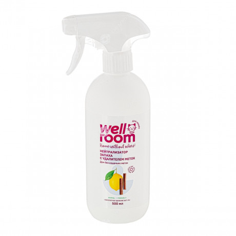 WELLROOM нейтрализатор запаха против меток кошек, КОРИЦА И ЦИТРУС, 500 мл