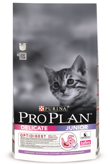 Корм Pro Plan для котят с чувствительным пищеварением Индейка 1,5кг