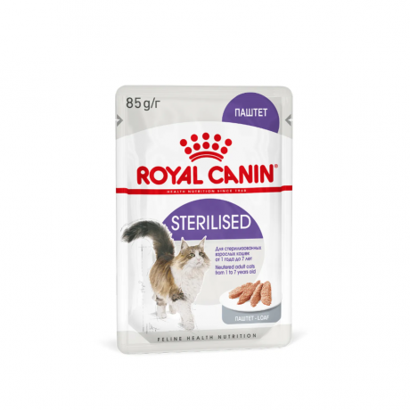 Влажный корм Royal Canin кусочки в паштеты для стерилизованных кошек Sterilised 85 г