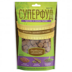 Деревенские лакомства СуперФуд кролик/семена тыквы 90г